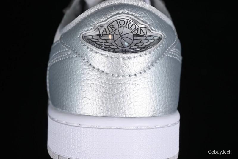Nike Air Jordan 1 Low AJ1 Grey Silver Low-Top Casual Sneakers - CZ0790-002