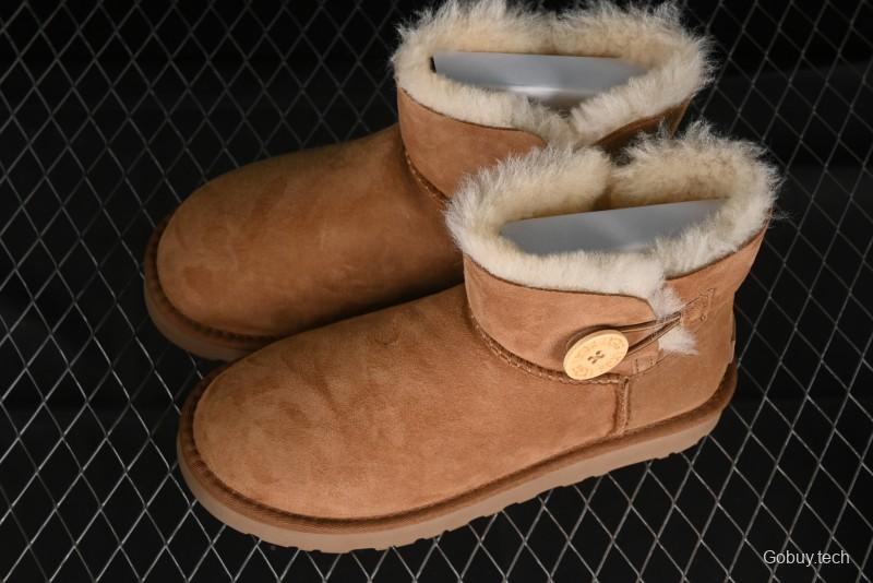 UGG Mini Bailey Button II Classic Short Boots with Wooden Button - 1016422
