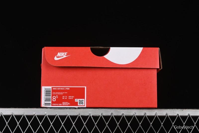 Nike Air Max 1 Retro Running Shoes with Half-Sole Air Cushion - FD5743-200