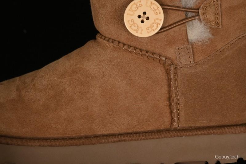 UGG Mini Bailey Button II Classic Short Boots with Wooden Button - 1016422