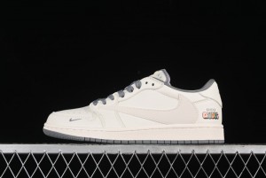 Nike Travis Scott x Fragment Design x Air Jordan 1 Low OG SP AJ1 Low Top Casual Sneakers - DM6688-607