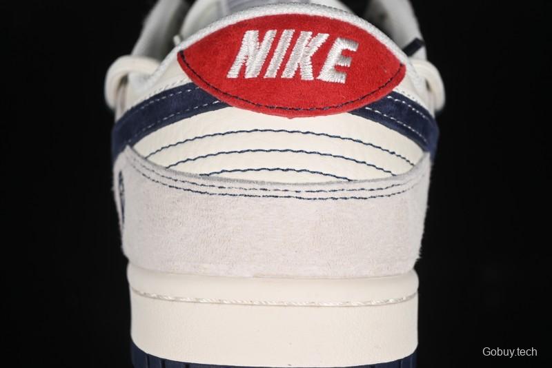 Nike SB Dunk Low BAPE Collaboration - Strap Blue Swoosh Anniversary Customized Low-Top Casual Sneakers SJ2068-298