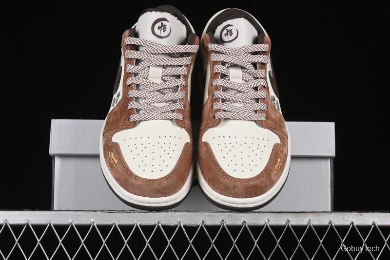Nike Air Jordan 1 Low Retro Basketball Shoes Mythical Wukong Custom Design - DC2024-034