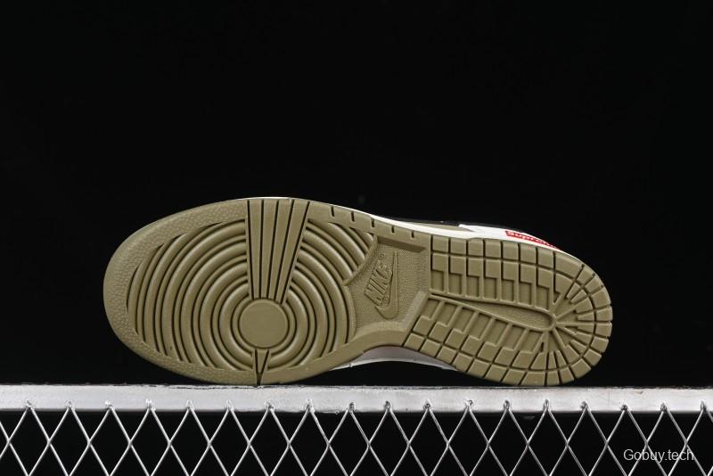 Nike SB Dunk Low Supreme Collaboration - Liberation Green Anniversary High-End Custom Low-Top Casual Sneakers - CH8311-231