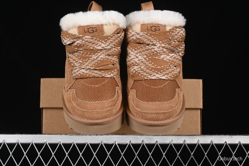 UGG Classic Ultra Mini Mel Dual-Color Lace-Up Low-Top Casual Shoes - 1144032
