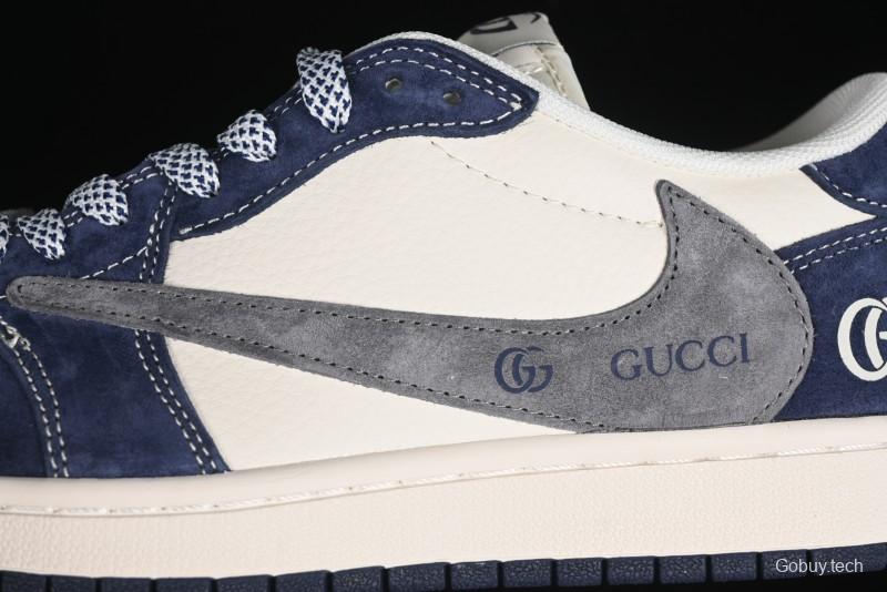 Nike Travis Scott x Fragment Design x Air Jordan 1 Low OG SP AJ1 Gucci Collaboration - XY2688-109