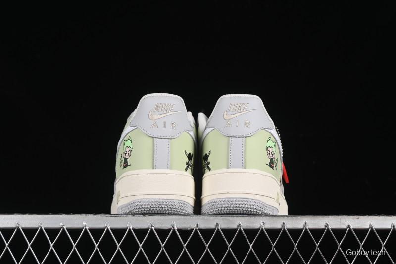 Nike Air Force 1'07 Low "Three Blade Flow" One Piece Series - Zoro's Santoryu Casual Sneakers - CJ0304-510