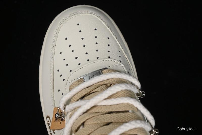 Nike Air Force 1 Low x Capybara "Pearl Girl" Casual Sneakers with Lace-Up Design - LV0506-505
