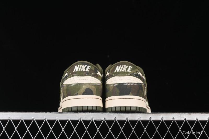 Nike SB Dunk Low Bape Collaboration - Jungle Camouflage Anniversary Custom Low-Top Casual Skate Shoes - CH6336-230