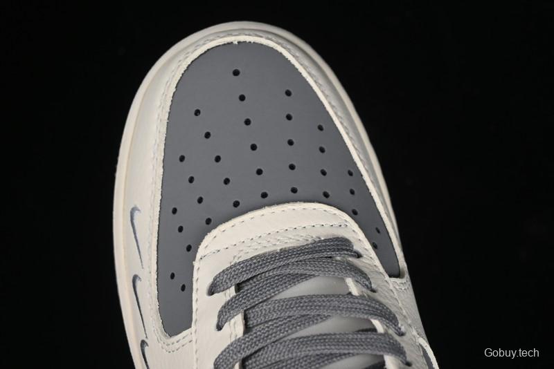 Nike Air Force 1 '07 Low The North Face Bear Collaboration - Beige Grey Swoosh Low-Top Casual Sneakers - KK1988-011