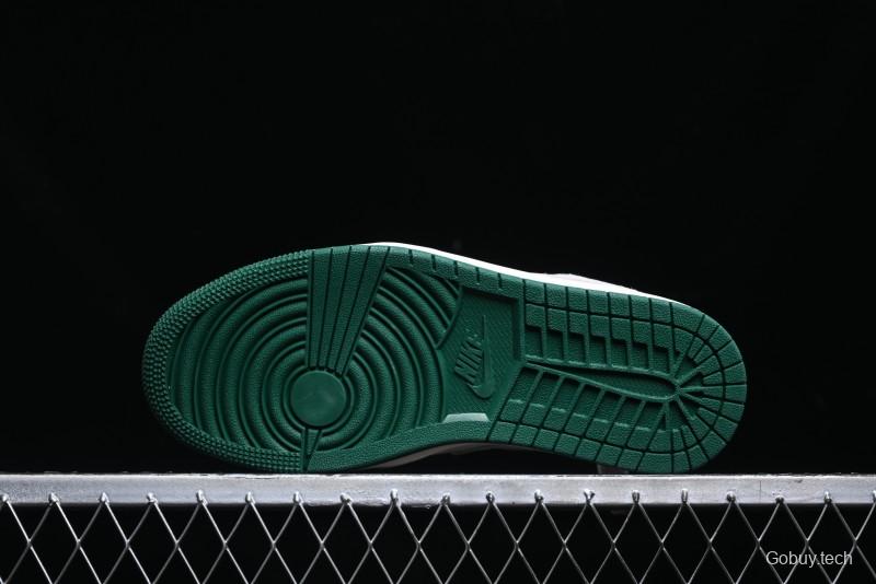 Nike Air Jordan 1 Low AJ1 Bape Collaboration - Full Pig Eight Green Grey Retro Basketball Shoes - DM9188-009