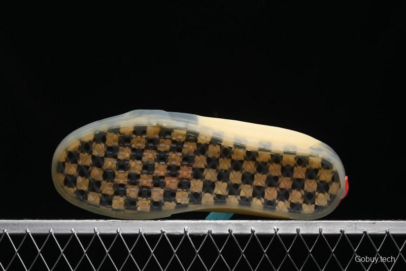 Palm Angels x Vans Sk8-Mid Collaboration Mid-Top Skate Shoes with Distressed Sole - VN000CRPGRN