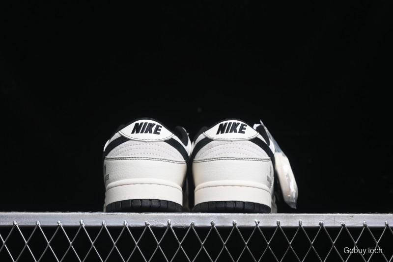 Nike SB Dunk Low UN Collaboration - Beige Black Line Black Sole Anniversary Custom Low-Top Casual Skate Shoes - BB7518-004