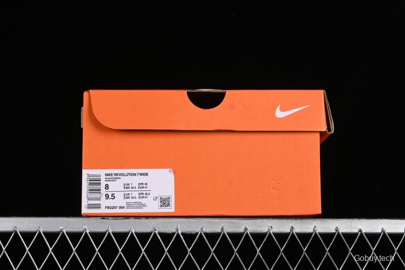 Nike Revolution 7 Wide Running Shoes with Breathable Mesh and Durable Cushioning - FB2207-004