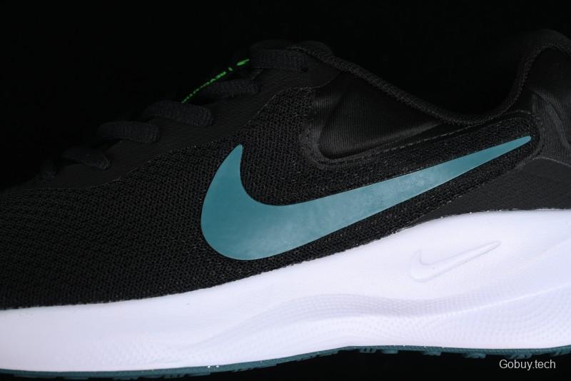 Nike Revolution 7 Wide Running Shoes with Breathable Mesh and Durable Cushioning - FB2207-004