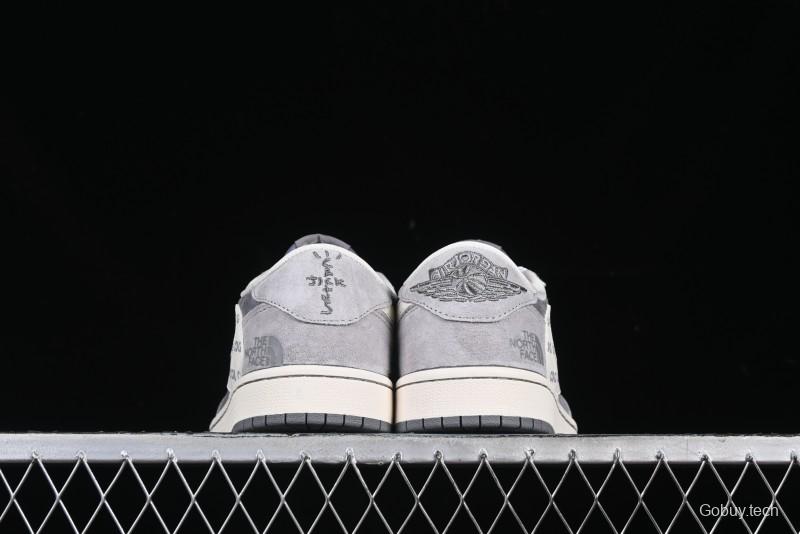 Nike Travis Scott x Fragment Design x Air Jordan 1 Low OG SP AJ1 Low Top Culture Casual Sneakers - XS3086-008