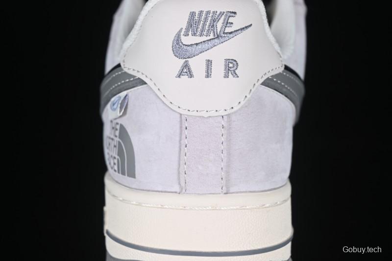 Nike Air Force 1 '07 Low The North Face Collaboration Grey Pigskin Grey Sole Low-Top Casual Sneakers - XZ6188-915
