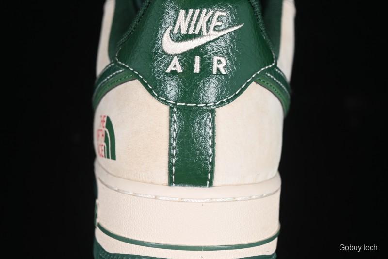 Nike Air Force 1 '07 Low The North Face Collaboration Green Snake Scale Casual Sneakers - DM6688-015