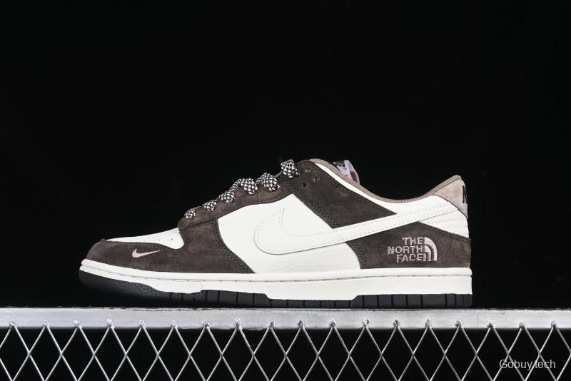 Nike SB Dunk Low The North Face Collaboration Black Brown Anniversary High-End Custom Low-Top Casual Skate Shoes - DJ2024-058