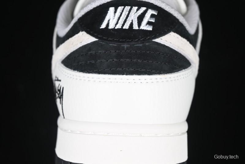 Nike SB Dunk Low Stussy Collaboration - High-End Custom Anniversary Edition Low-Top Casual Skate Shoes SF1029-402