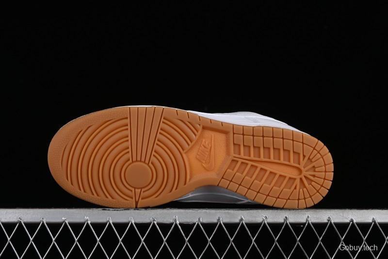 Nike SB Dunk Low Casual Skate Shoes with White and Gum Sole - 311369-100