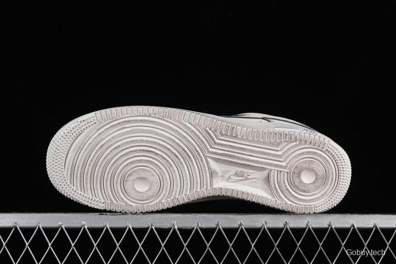 Nike Air Force 1 '07 Low Casual Sneakers with Hemp Rope Laces and Distressed Design - 315122-333