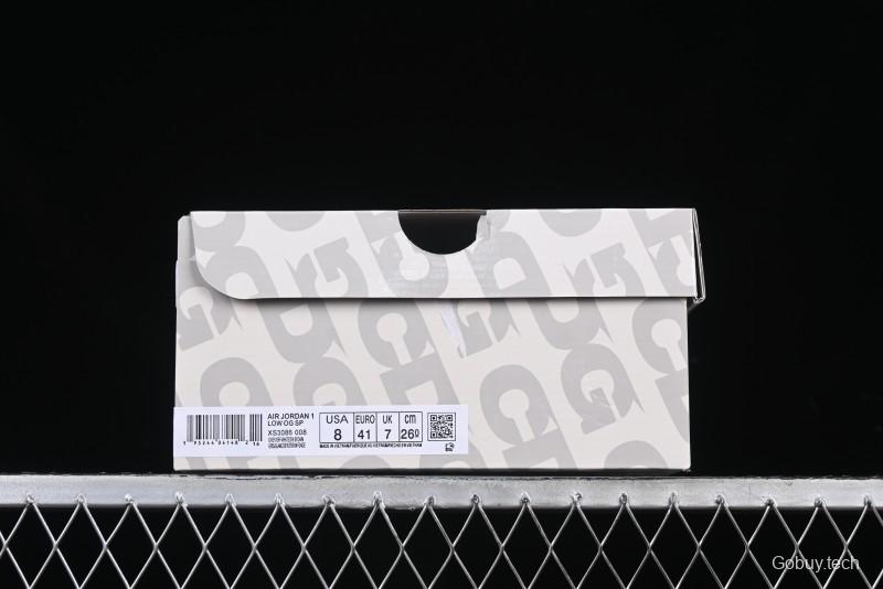 Nike Travis Scott x Fragment Design x Air Jordan 1 Low OG SP AJ1 Low Top Culture Casual Sneakers - XS3086-008