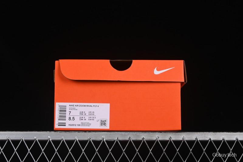Nike Zoom Rival Fly 4 Lightweight Responsive Running Shoes with Flyknit and React Technology - HQ3512-100