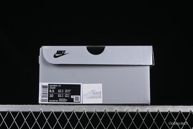 Nike Air Force 1'07 Low Ice Blue Mojito Casual Sneakers - CQ2288-801