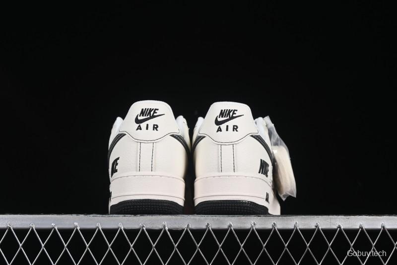 Nike Air Force 1 '07 Low Custom Casual Sneakers with Multiple Swoosh Design - HH7518-068