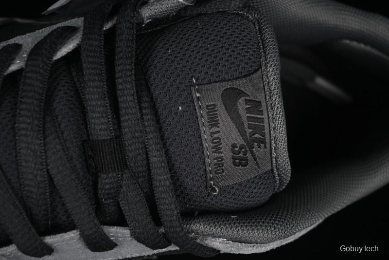 Nike SB Dunk Low Black Grey Low-Top Casual Skate Shoes - HF3063-001
