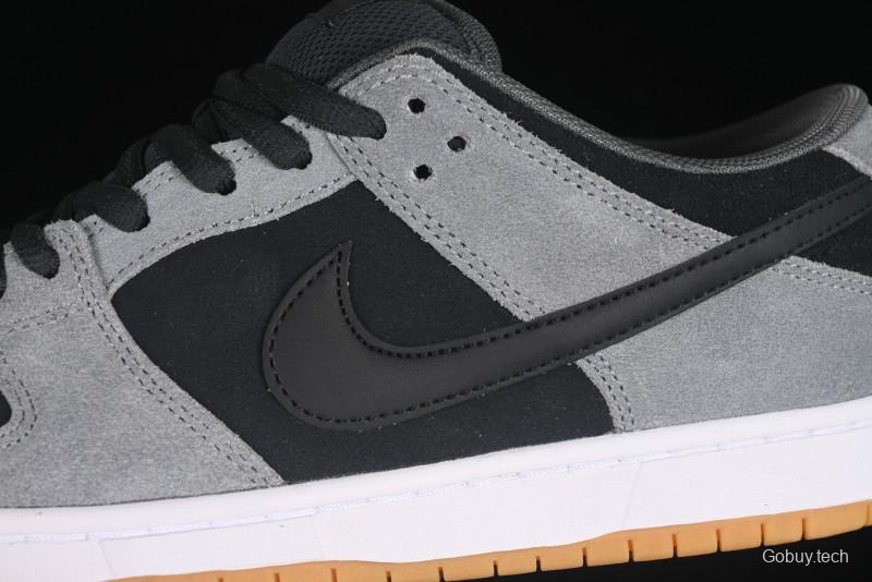 Nike SB Dunk Low Black Grey Low-Top Casual Skate Shoes - HF3063-001
