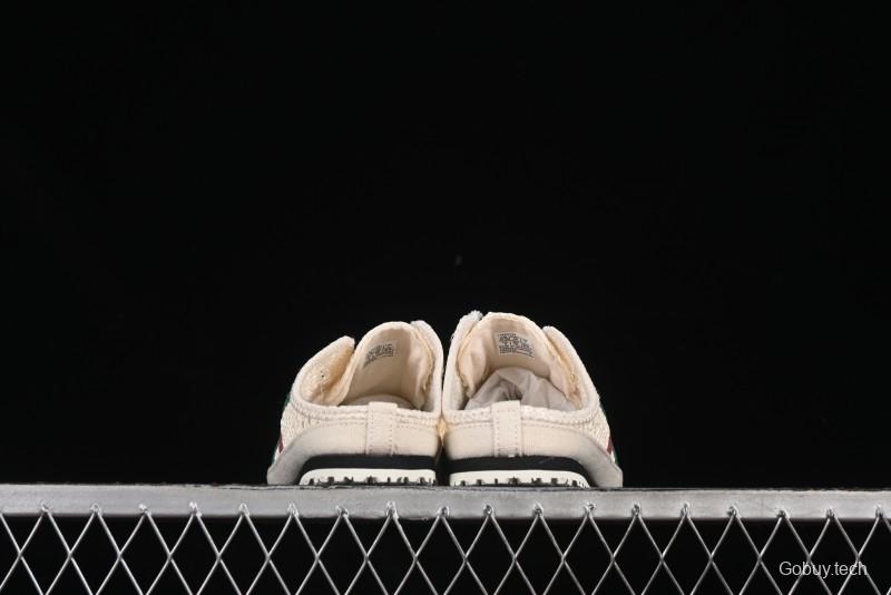 Onitsuka Tiger Mexico 66 Sabot Slip-On Sneakers with Breathable Mesh Upper - 1183C123-103