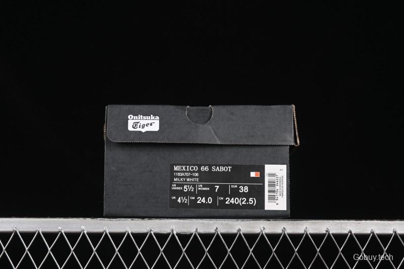 Onitsuka Tiger Mexico 66 Sabot Slip-On Sneakers with Breathable Mesh Upper - 1183A707-106