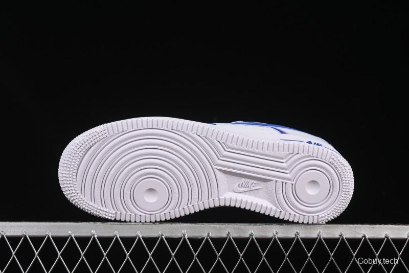 Nike Air Force 1'07 Low Blue Planet Casual Sneakers with Full-Length Air Cushion - ZH0316-079