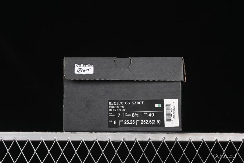 Onitsuka Tiger Mexico 66 Sabot Slip-On Sneakers with Breathable Mesh Upper - 1183C123-103