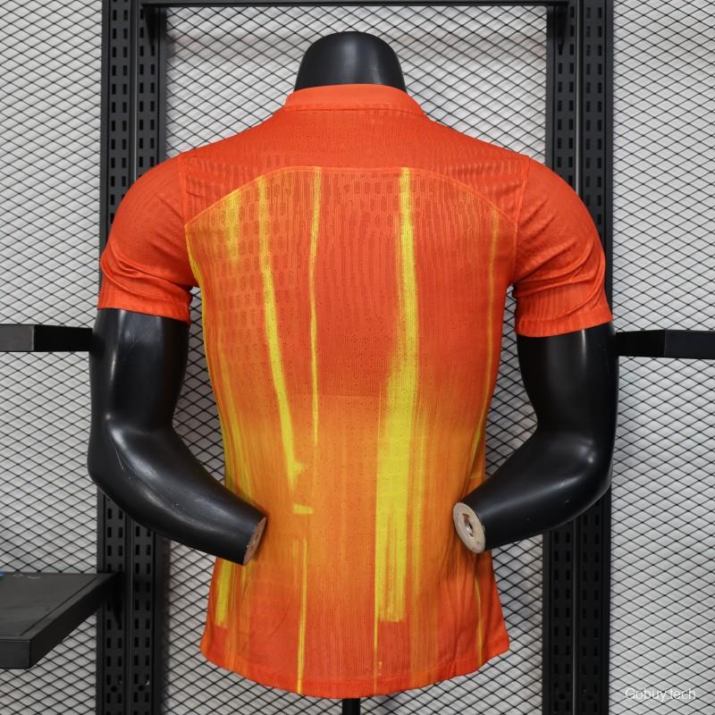 Player Version 25/26 FC Barcelona Orange with Flame Gradient Jersey