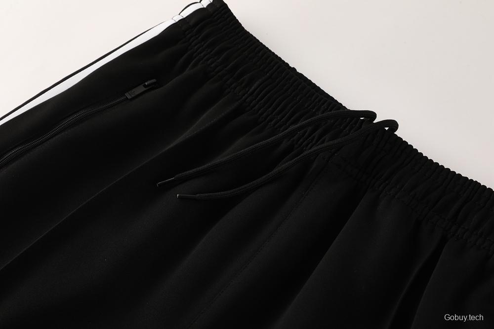 2025 Adidas Original Black Full Hoodie Zipper Jacket +Long Pants