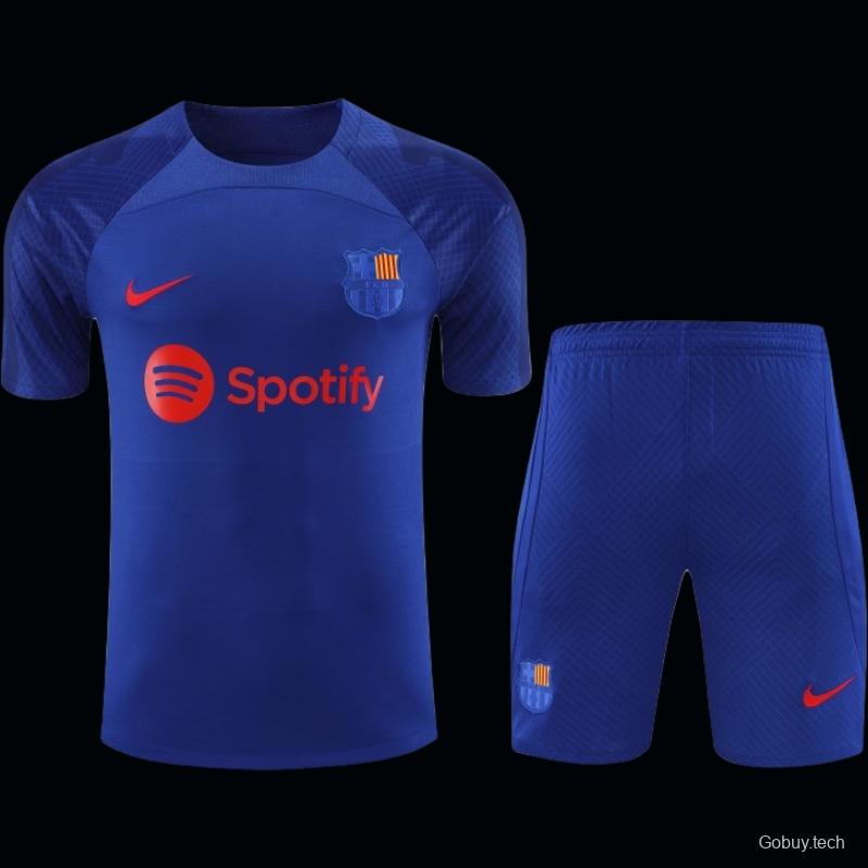 23-24 Barcelona Blue Short Sleeve+Shorts