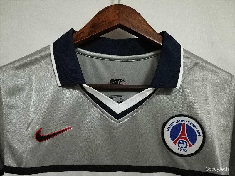 Retro 99/00 PSG Away Grey Jersey Worn By Ronaldinho