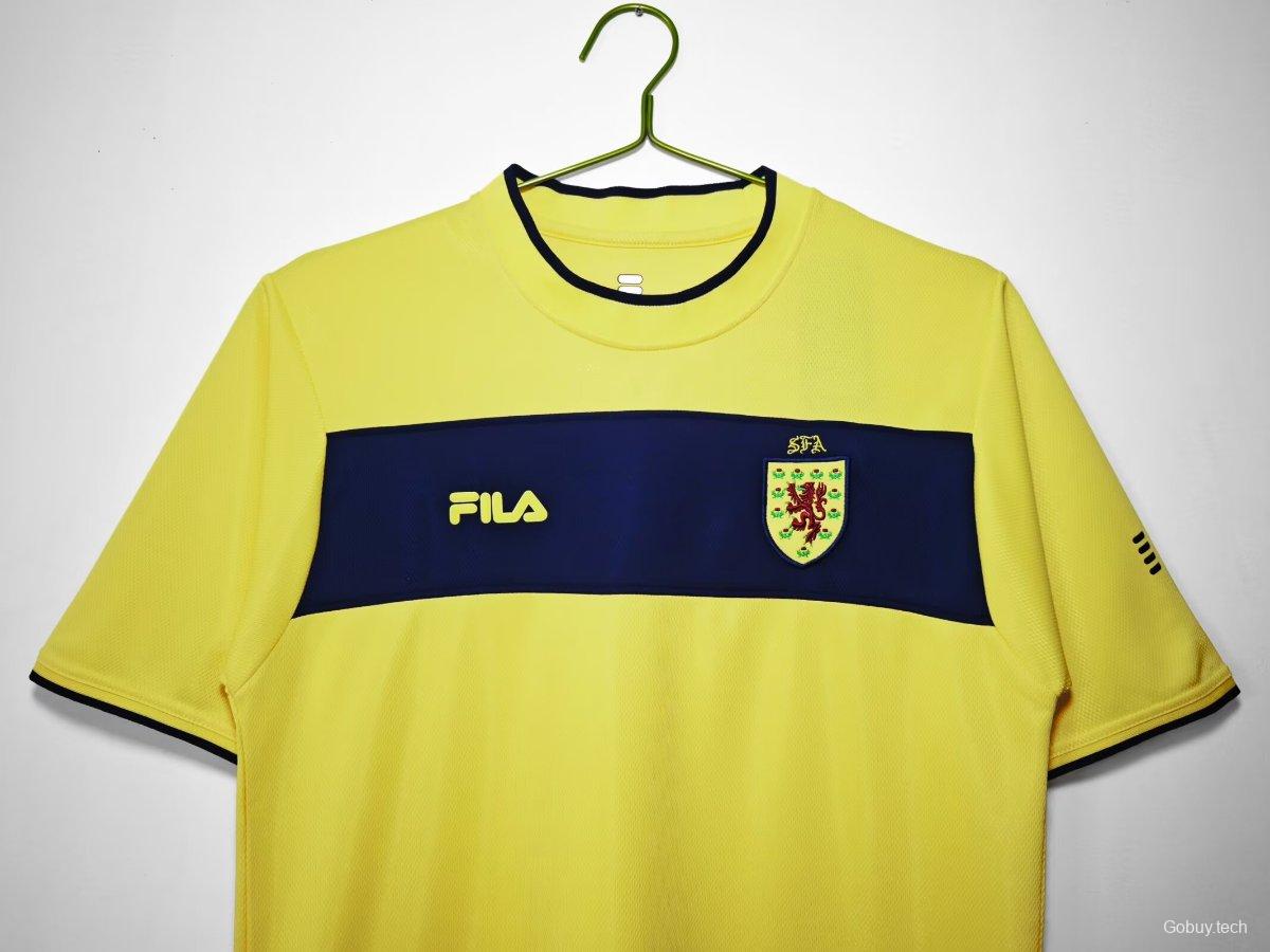 Retro 2012 Scotland Away Yellow Jersey