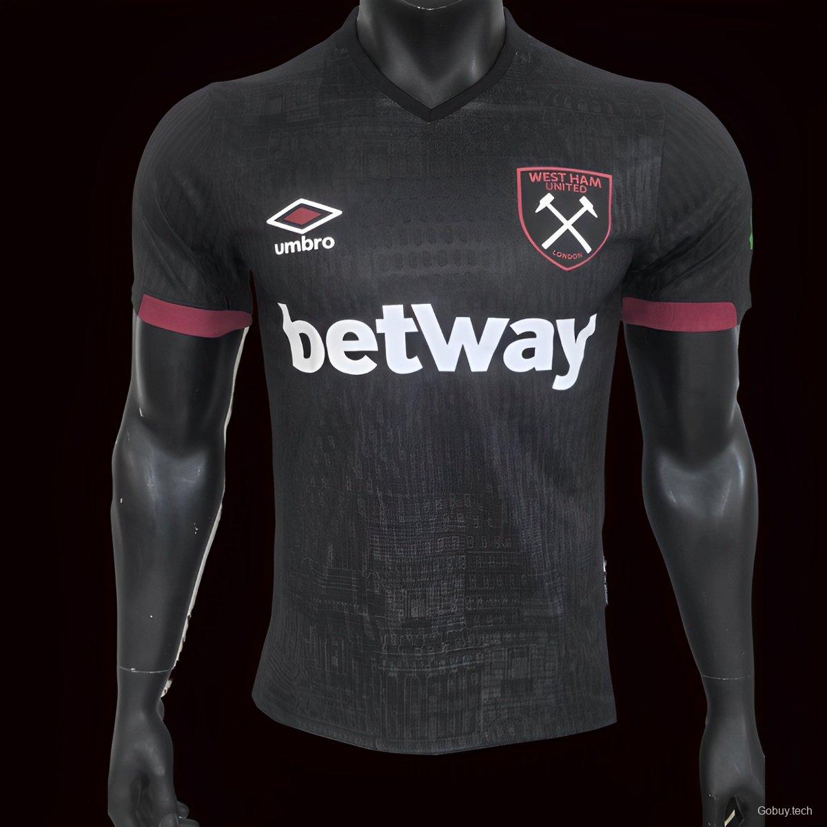 Player Version 24/25 West Ham United Away Black Jersey