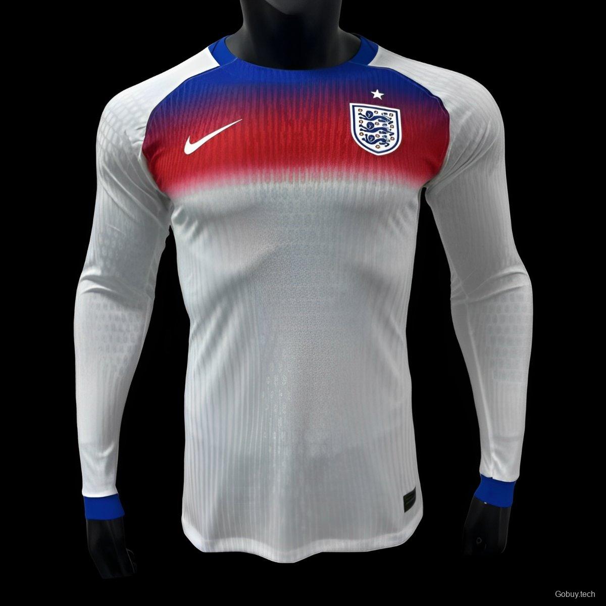 Player Version 2025 England Home Long Sleeve Jersey